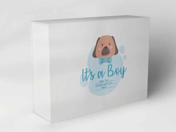 Geschenkbox "Hundewelpe und Blasen" 1007_01_0056 