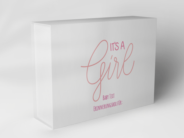 Geschenkbox "Its a Girl Babytext" 1007_01_0062 