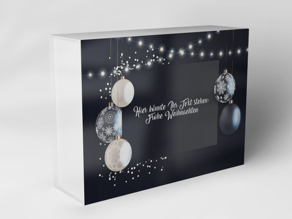 Geschenkbox "Weihnachtskugeln und Lichterketten" 1007_08_0072 