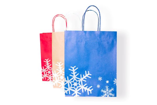 Papier-Tragetasche Bag "Werne" in versch. Farben und Größen, gedrehte Papierkordel, Randumschlag 3707WW 