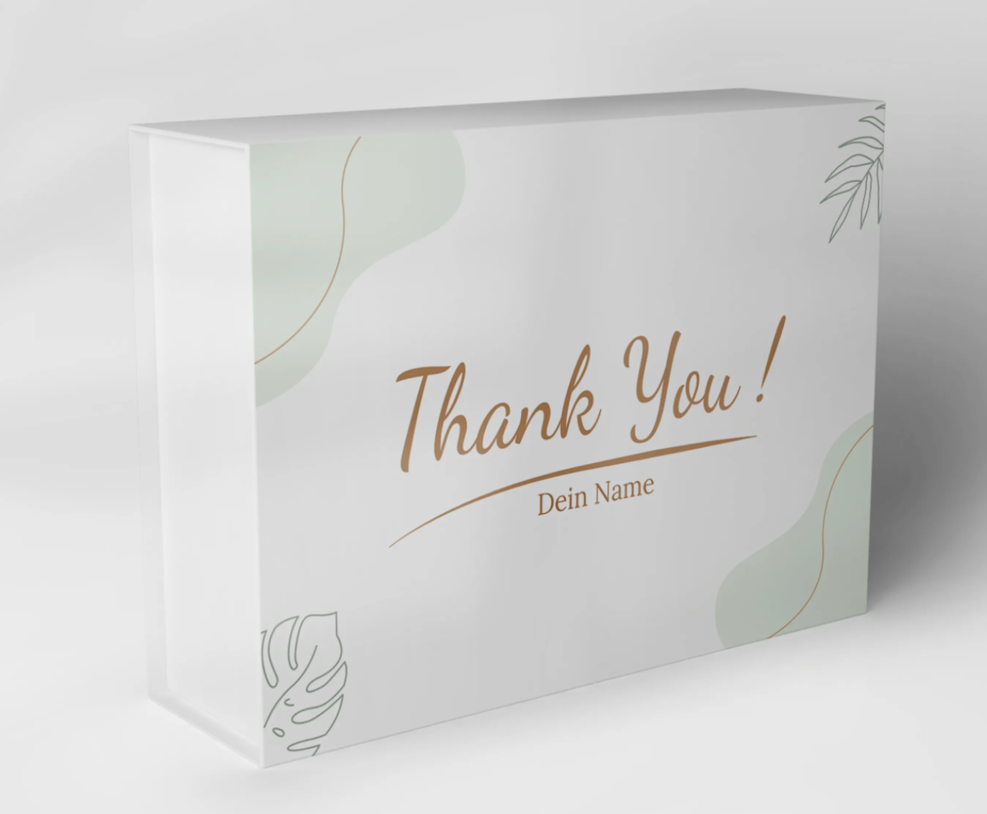 Weiße Thank-you-Geschenkbox