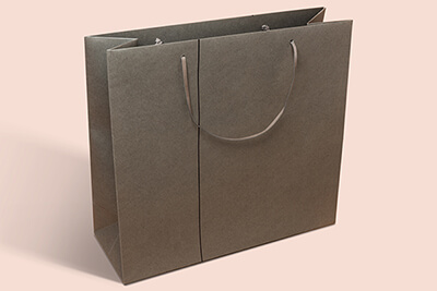 papiertragetasche mit lederschlaufe bedrucken