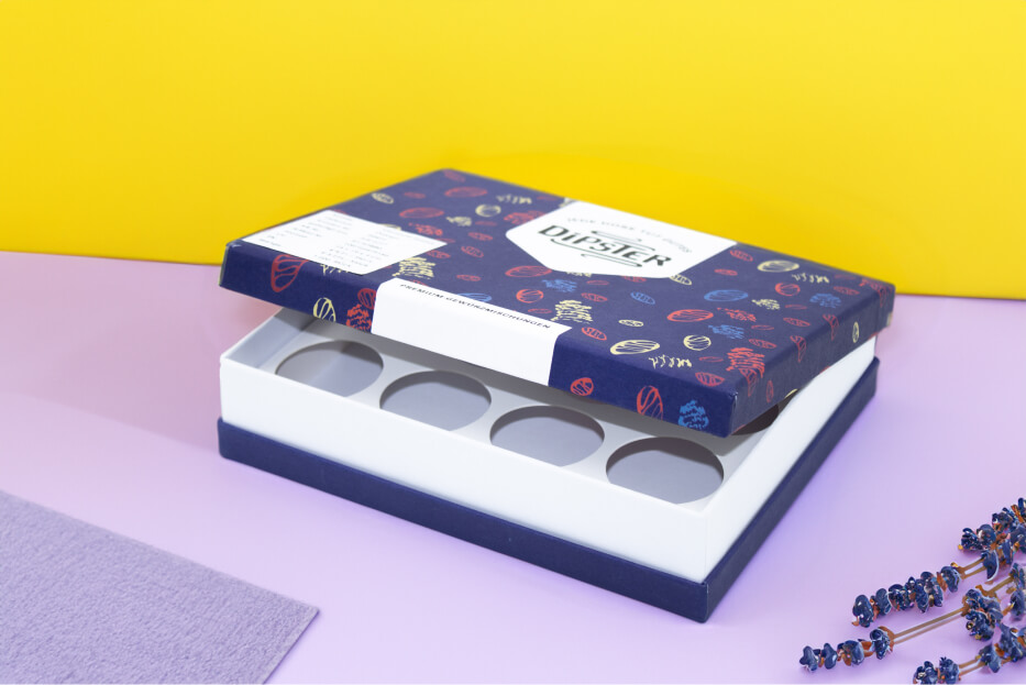 Personalisierte Verpackung mit Firmenlogo